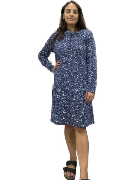 Linclalor Camicia da notte in cotone caldo stampato art. 92877