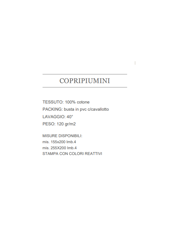 Daunex Parure copripiumino in puro cotone stampa digitale double face scozzese tirolese art. Saint Veran