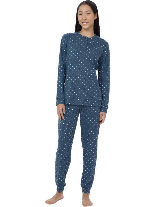 Ragno Pigiama donna in puro cotone caldo art. DI80N1