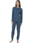 Ragno Pigiama donna in puro cotone caldo art. DI80N1