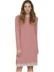 Bisbigli Camicia da notte in modal elasticizzato con pizzo art. 03599