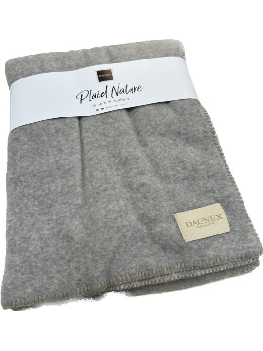 Daunex Plaid in morbida fibra di bamboo 155 x 200 cm