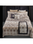Roberto Cavalli Completo copripiumino matrimoniale in raso di puro cotone mano seta made in Italy art. Liberty