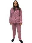 Infiore Pigiama donna in morbido coral aperto davanti art. 651445