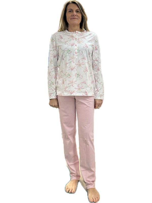 Linclalor Pigiama donna in puro cotone di qualità art. 75091