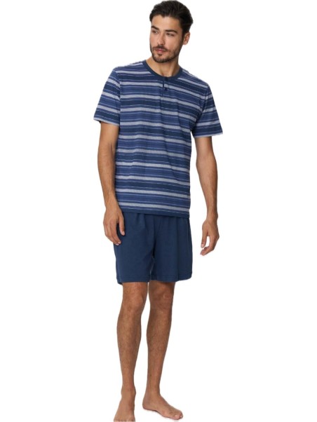 Ragno Pigiama uomo in puro cotone manica corta pantalone corto art. 010fcc