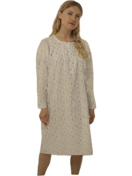 Linclalor Camicia da notte in batista di puro cotone art. 130842