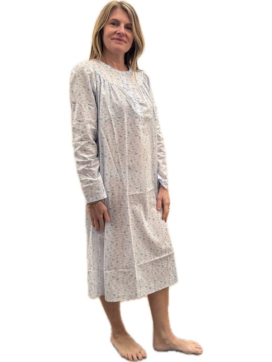 Linclalor Camicia da notte in batista di puro cotone art. 130842