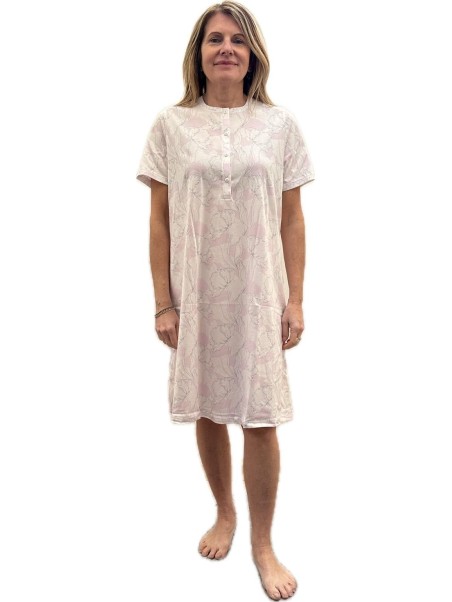 Linclalor Camicia da notte in puro cotone manica corta art. 174994