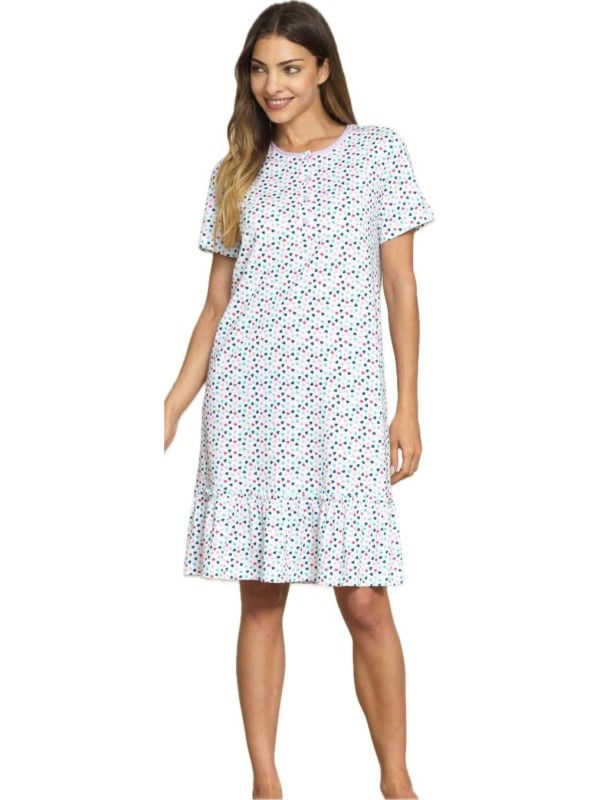 Bisbigli Camicia da notte in puro cotone manica corta art. 774965