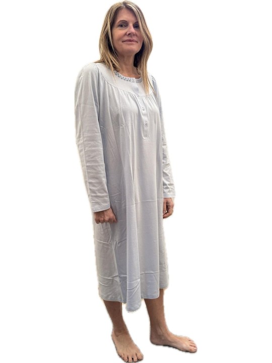Linclalor Camicia da notte in puro cotone manica a raglan art. 171465