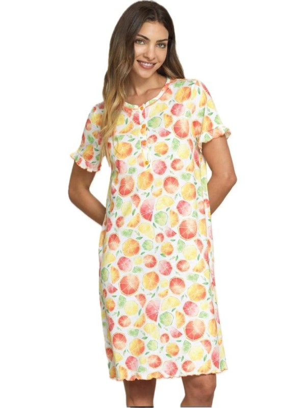 Bisbigli Camicia da notte in puro cotone manica corta art. 774940