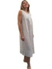 Linclalor Camicia da notte in batista di puro cotone senza maniche art. 130840