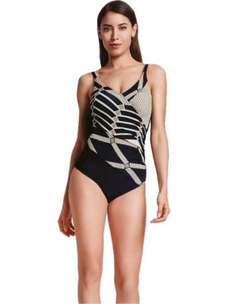 Miradonna Costume intero modellante con coppe e arricciatura sul ventre art. MI24012
