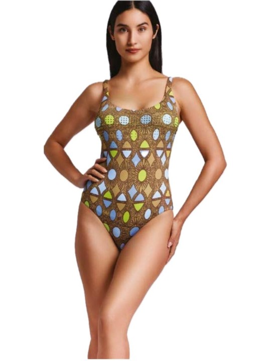 Vacanze Italiane Costume Intero con Coppe sfoderabili Applicazione di stras Art. VI24117