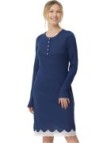 Bisbigli Camicia da notte in fresco modal con inserto in pizzo art. 03607