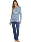 Bisbigli Pigiama donna in viscosa scollo a V art. 02956