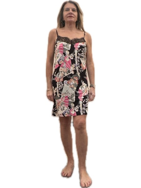 Lormar Camicia da notte in viscosa elasticizzata art. FAN1747