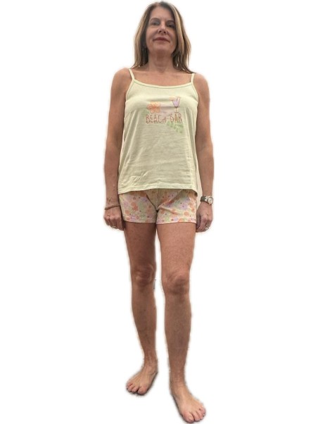 Infiore Pigiama donna a bretellina in puro cotone art. 651714