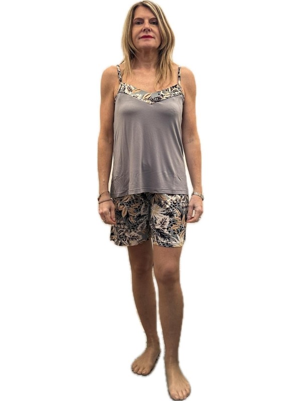 Lormar Pigiama donna in viscosa spalla stretta art. 651780