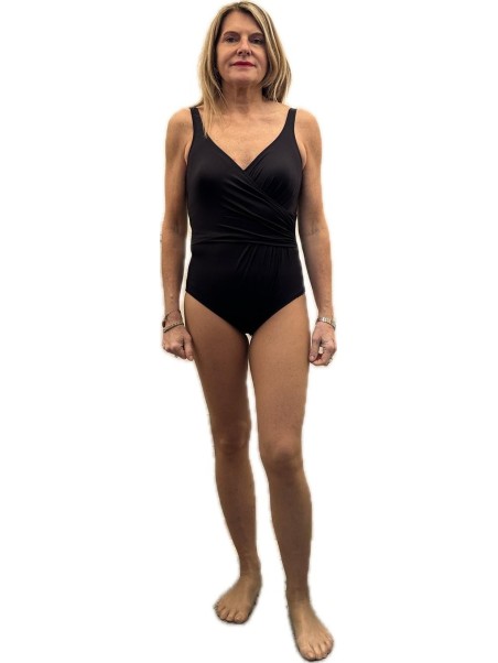 Bisbigli Costume intero con coppe e incrocio sul davanti art. 615115