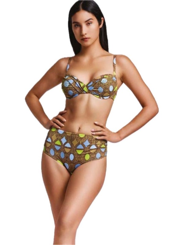 Vacanze Italiane Bikini ferretto con stras slip alto art. VI24116