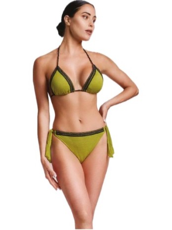 David Bikini triangolo sfoderabile slip medio lacci tessuto operato art. DA24092