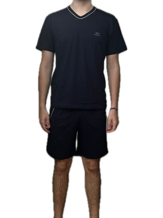 Armata di Mare Pigiama uomo in puro cotone manica corta scollo a V art. gt2386