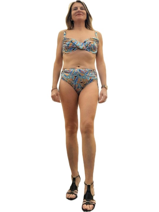 Giadamarina Bikini con ferretto coppa C slip alto made in Italy art. BS05