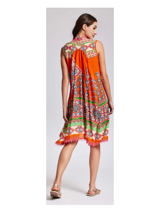 David Abito mare in fresco georgette di modal con pizzo applicato art. DB24-070