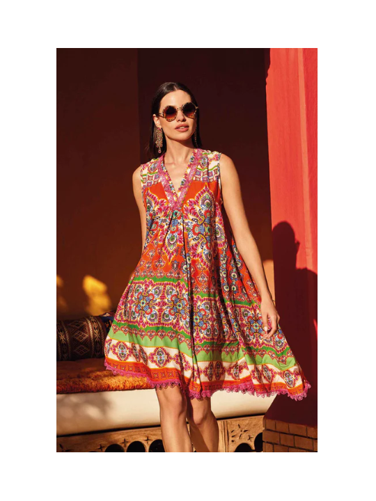 David Abito mare in fresco georgette di modal con pizzo applicato art. DB24-070