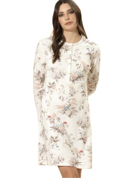 Bisbigli Camicia da notte in caldo cotone stampato art. 292111