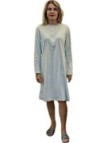 Linclalor Camicia da notte in caldo cotone stampa cuoricini art. 292066