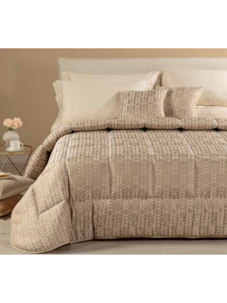 Caleffi Trapunta matrimoniale in raso jacquard peso invernale art. Nives