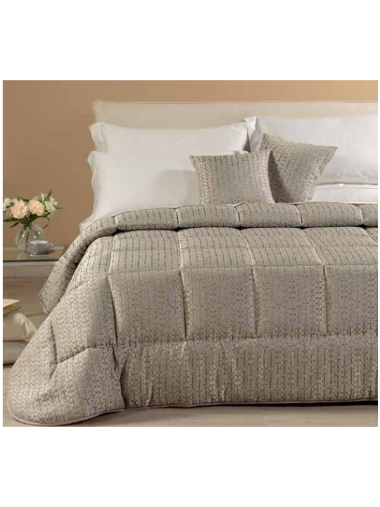 Caleffi Trapunta matrimoniale in raso jacquard peso invernale art. Nives