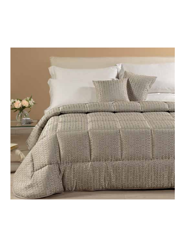 Caleffi Trapunta matrimoniale in raso jacquard peso invernale art. Nives
