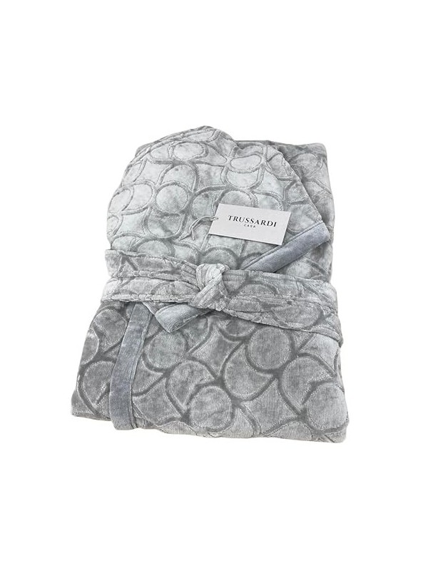 Trussardi Accappatoio in spugna velur di cotone art. Greyhound