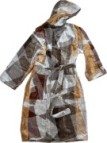 Carrara Accappatoio unisex con cappuccio in spugna velur di puro cotone art. Washington