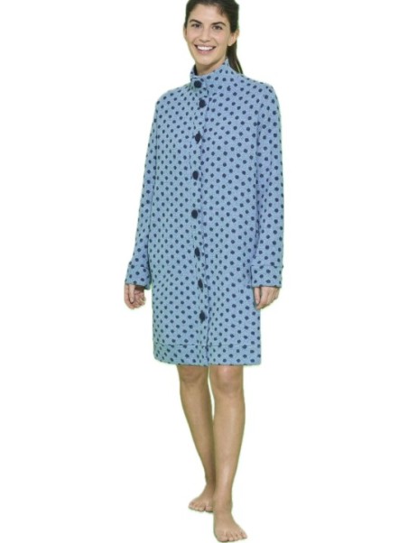 Ragno Vestaglia donna in cotone felpato punto milano art. DO46NR