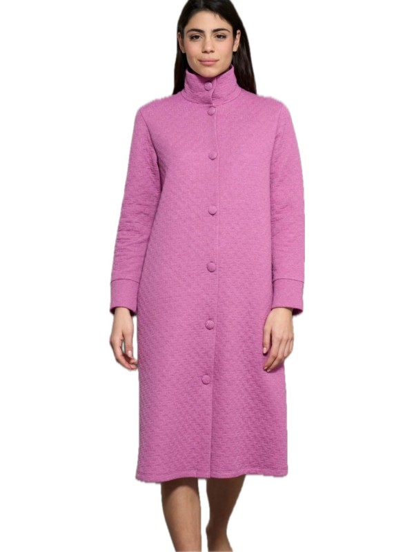 Ragno Vestaglia donna abbottonata in cotone felpato punto milano art. DO81NG