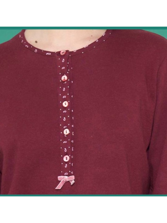 Ragno Pigiama donna in caldo cotone art. DN97NU