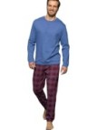 Ragno Pigiama uomo in caldo cotone pantalone scozzese art. U840N1