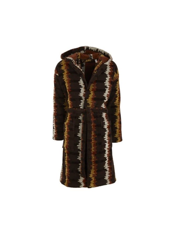 Carrara Accappatoio unisex con cappuccio in spugna velur di puro cotone art. Milos