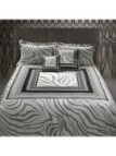 Roberto Cavalli Completo lenzuola matrimoniali in raso di cotone art. Frame Zebrage