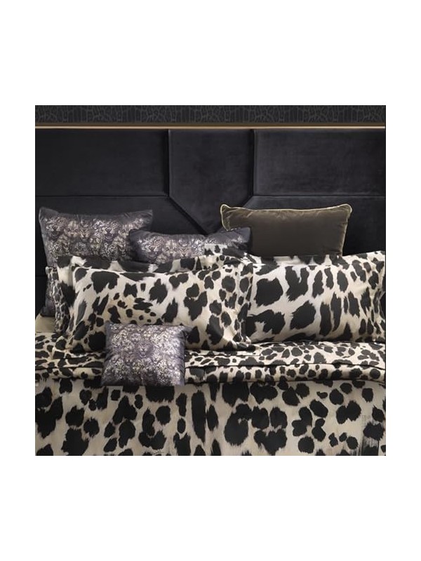 Roberto Cavalli Completo lenzuola matrimoniali in raso di puro cotone art. Sauvage