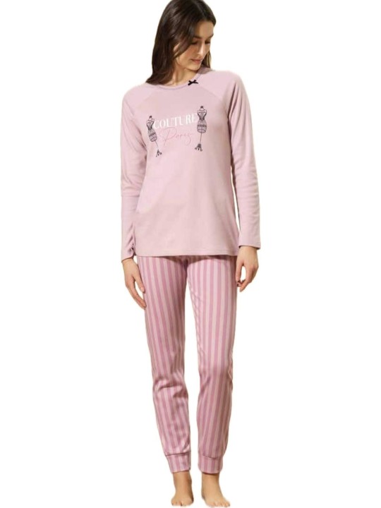 Bisbigli Pigiama donna in puro cotone caldo art. 292143