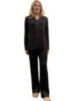 Lormar Pigiama donna in viscosa aperto davanti taglio uomo art. SAT650797