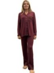 Lormar Pigiama donna in viscosa aperto davanti taglio uomo art. SAT650797