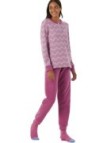 Brilliamo Pigiama donna in cotone felpato punto milano art. 877978