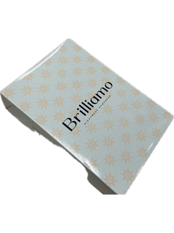 Brilliamo Pigiama donna in caldo coral con collo art. 888700